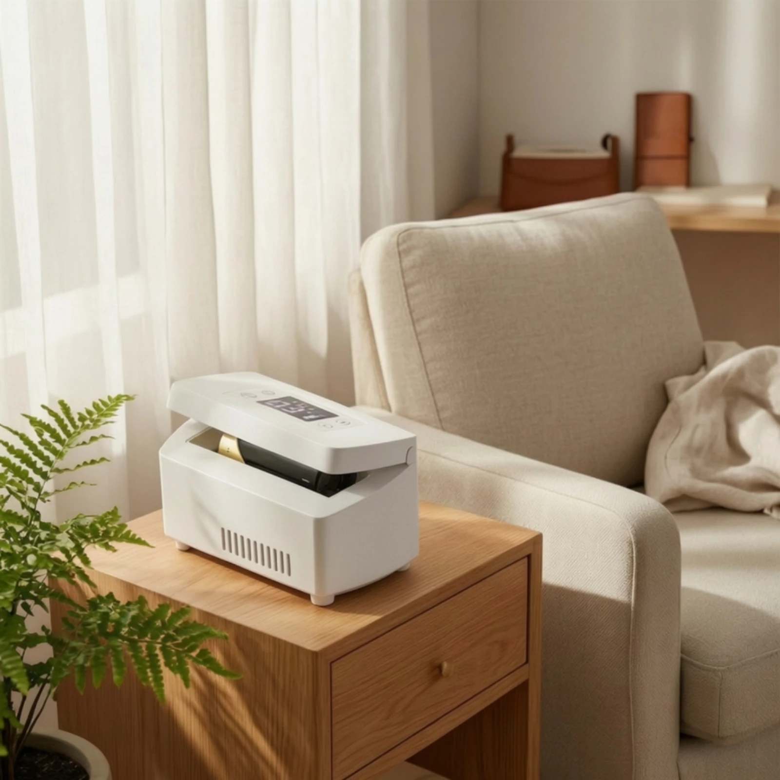 Insulin Cooling Box Compact Insulin Cooler Box Portable Medicine Refrigerator Mini Cooler with LCD Display Rechargeable