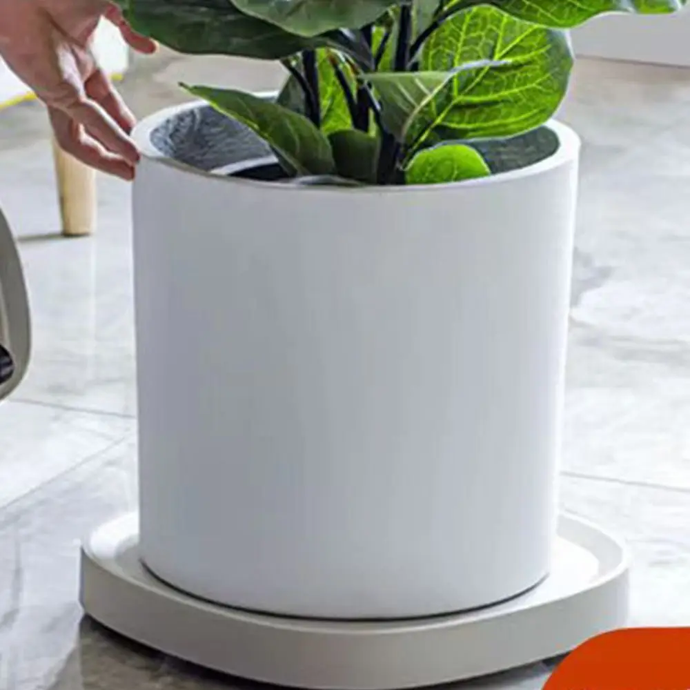 Square Flower Pot Mobile Tray Non-Slip Heavy Duty Universal Wheel Mobile Base Stable Movable Plant Stand For Home Garden Outdoor