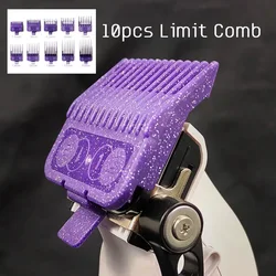 10pcs BRDCLIP Purple Limit Comb for Men Clippers Accessories Hair Clipper Positioning Comb Hairdressing Tools Tooth Comb Barber