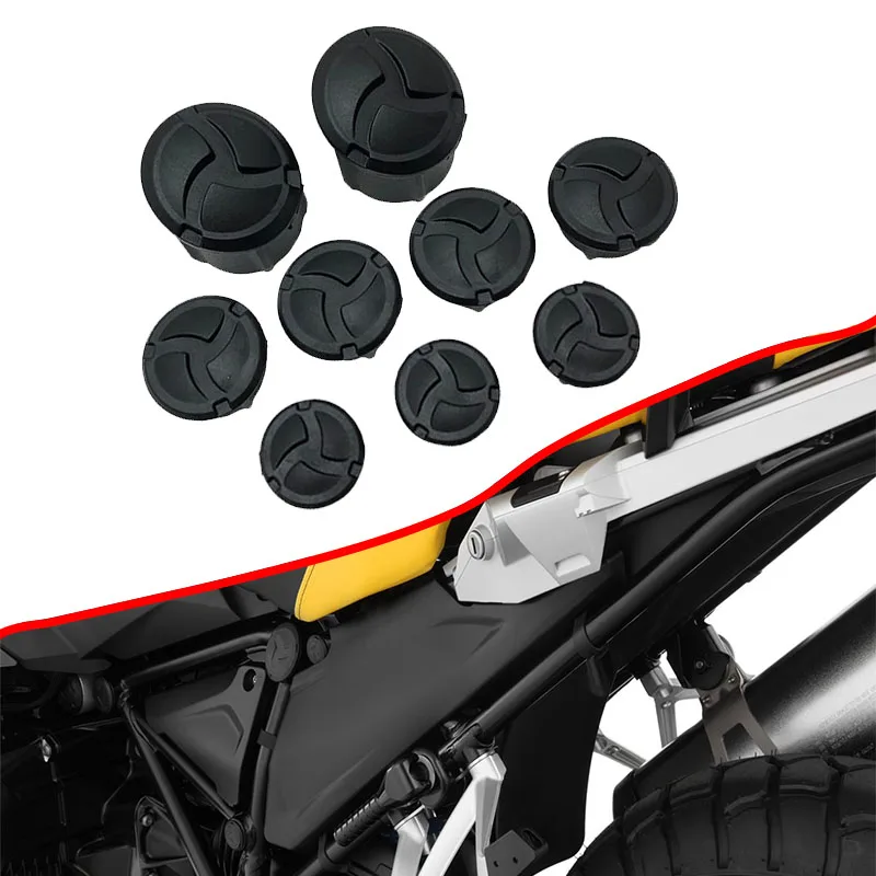 

R1250GS Frame Hole Cover Caps Plug Decorative Frame Cap Set For BMW R 1250 GS LC Adventure R 1250GS ADV GSA 2019 2020 2021 2022