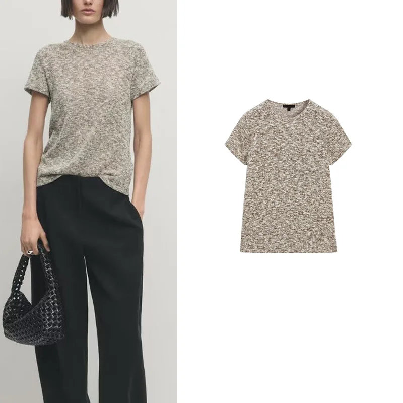 

Spring New Arrival Comfortable Cotton ort Sve round Ne Slim Fit T-irt Basic Sle Casual Design Regular oulder Line