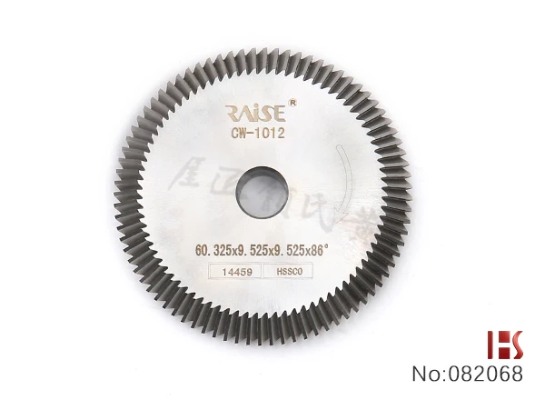 

HPCCW 1012 Key machine Special Cutter Flat Milling Cutter Milling Cutter [ φ60.325x9.525xφ9.525x80Tx86°] Locksmith supplies