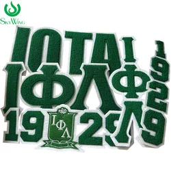Iota Phi Lambda Sorority Logo, Customized Embroidered Chenille Number Set Patch, Sisterhood, Turtle, 1929