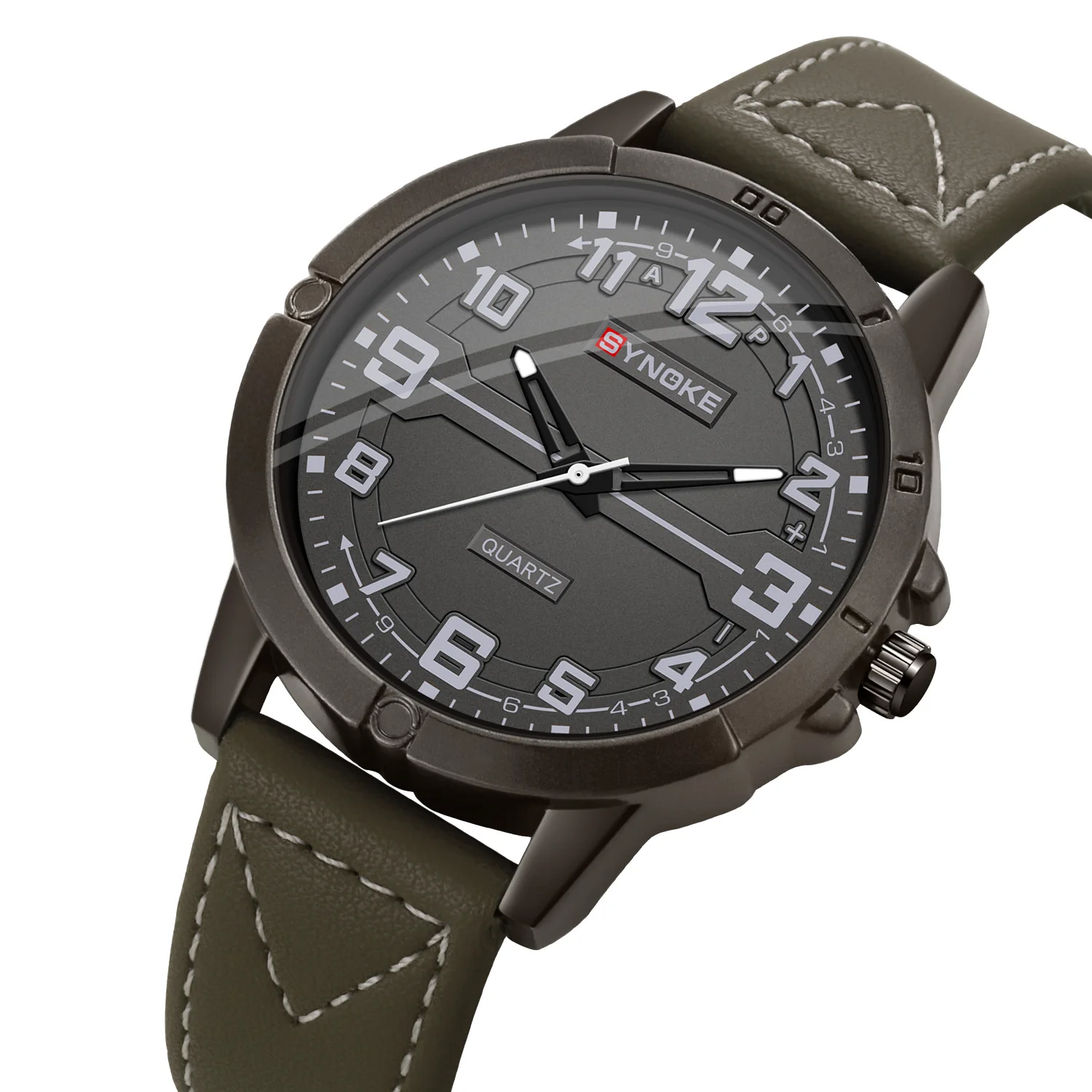 Waterproof Mens Quartz Watch - Fashionable Everyday Style Sports Watches Nylon Strap SYNOKE Brand