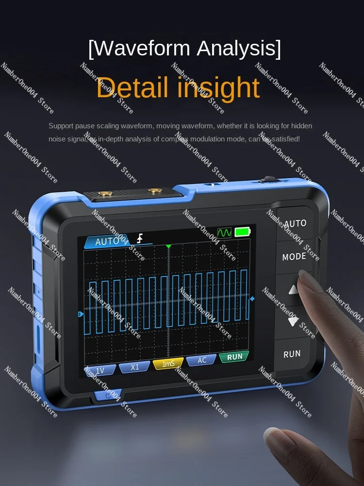 Handheld small digital oscilloscope 2-in-1 multi-function portable mini signal generator 1M bandwidth