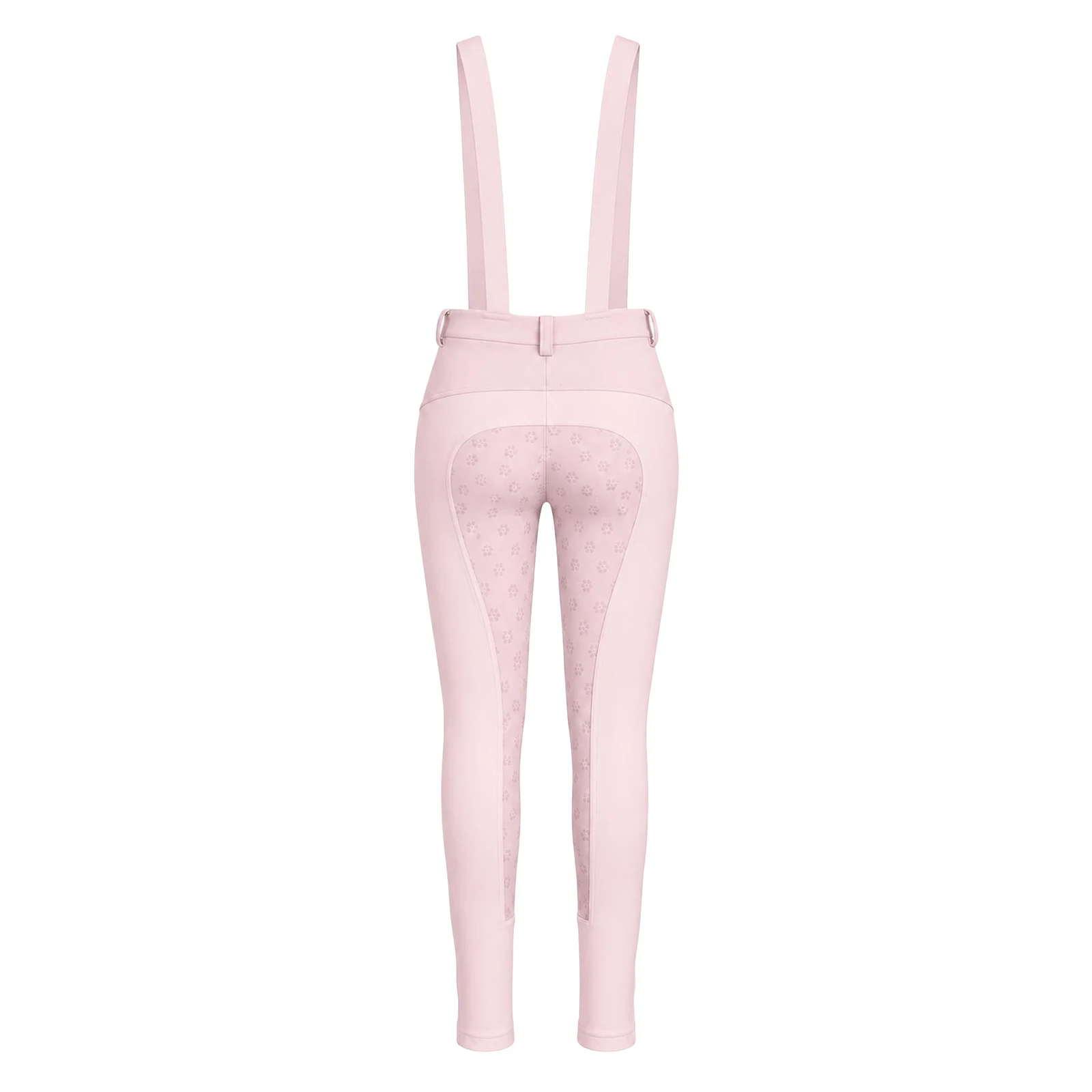 Reithose für Mädchen, elastischer Bund, Sportleggings mit Taschen und Schultergurten. – Detail 6
