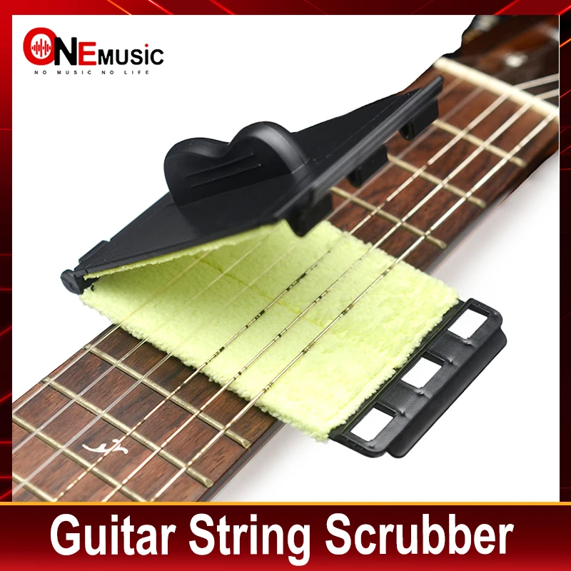 1PC Electric Guitar Bass Strings Scrubber Fingerboard Rub Cleaning Tool Maintenance Care Bass Cleaner Guitar Accessories