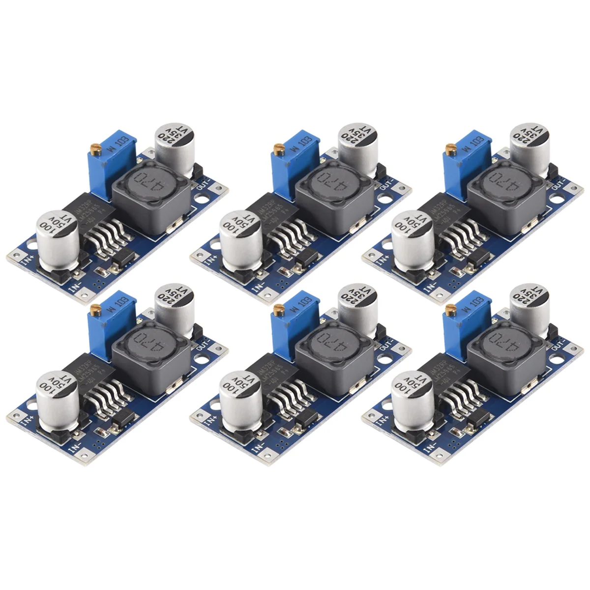 6 Pack DC to DC Buck Converter 3.0-40V to 1.5-35V Power Supply Module (6 Pack)