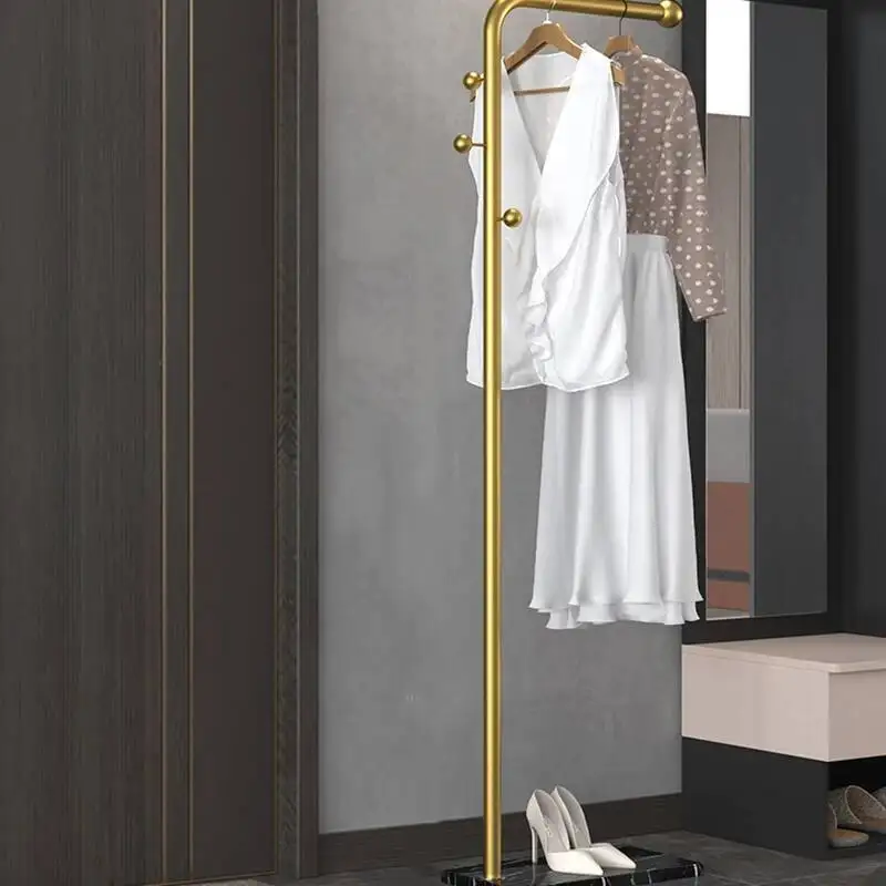 

Standing Floor Foldable Rack Clothes Bags Shoe Metal Bathroom Coat Hanger Entrance Modern Hanging Perchero De Pie Furniture Home