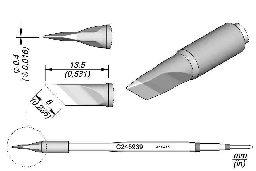 

JBC C245 Tip Original C245-907H C245-939H C245-908H Soldering Iron Tips For Soldering Station Rework Tools