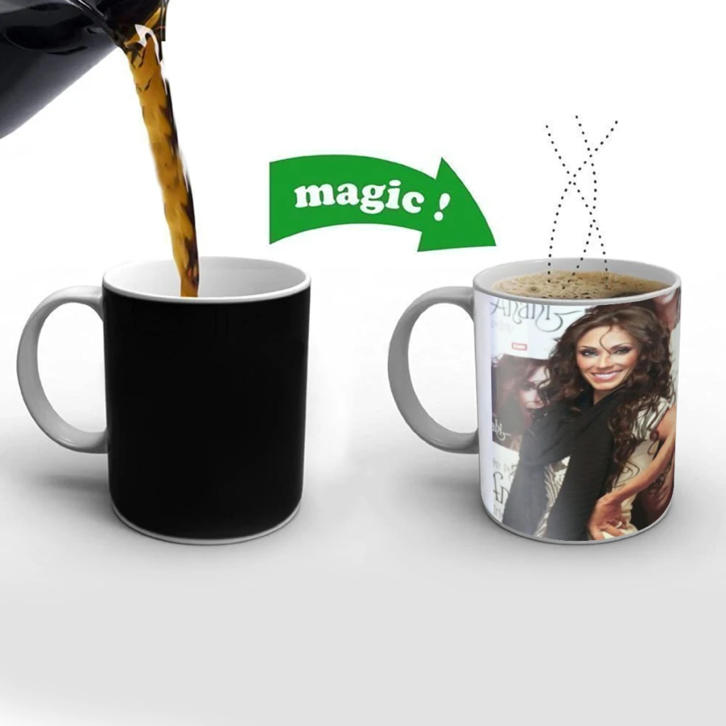 R-Rebelde and Shakira Coffee Mugs And Mug Creative Color Change Tea Cup Ceramic Milk Cups Novelty Gifts