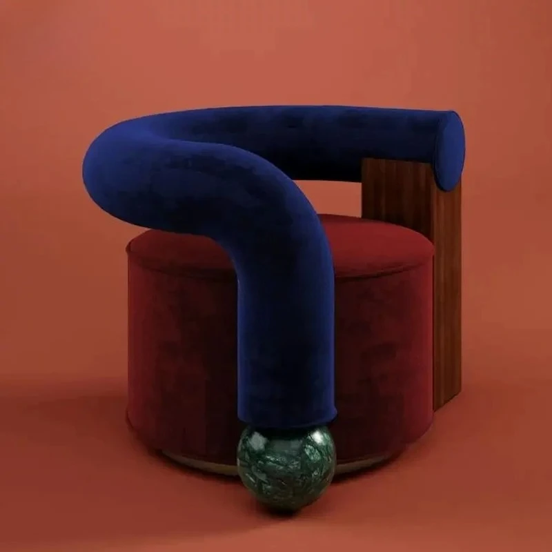 Red Comfy Trending Chair Armrest Sponge Beauty Design Reading Chair Floor Designer Sillones Para Sala De Estar Nordic Furniture
