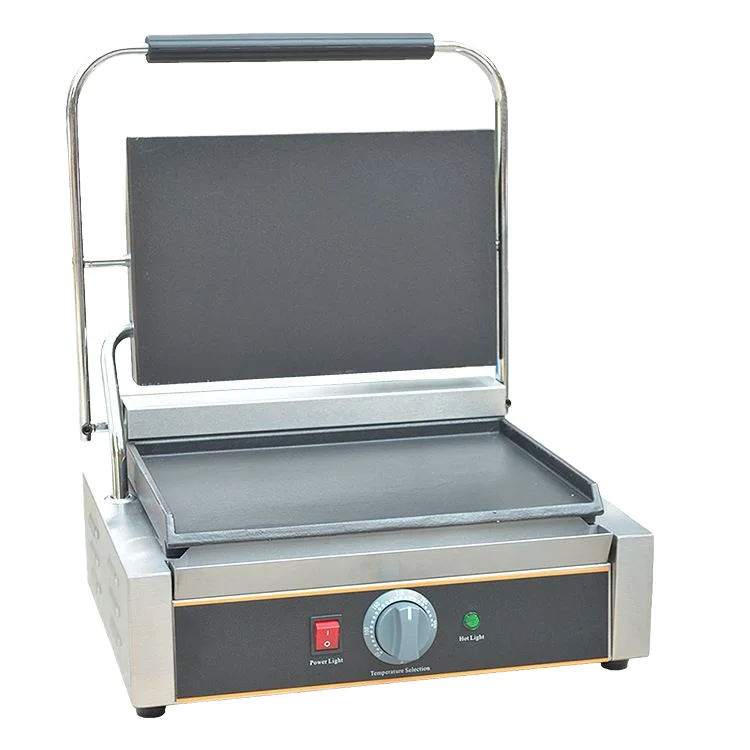 

Food tools Commercial Stainless Steel Panini Grill Electric Single Plate Non-stick Panini Press Griddle for Hotel Restaurant Hom