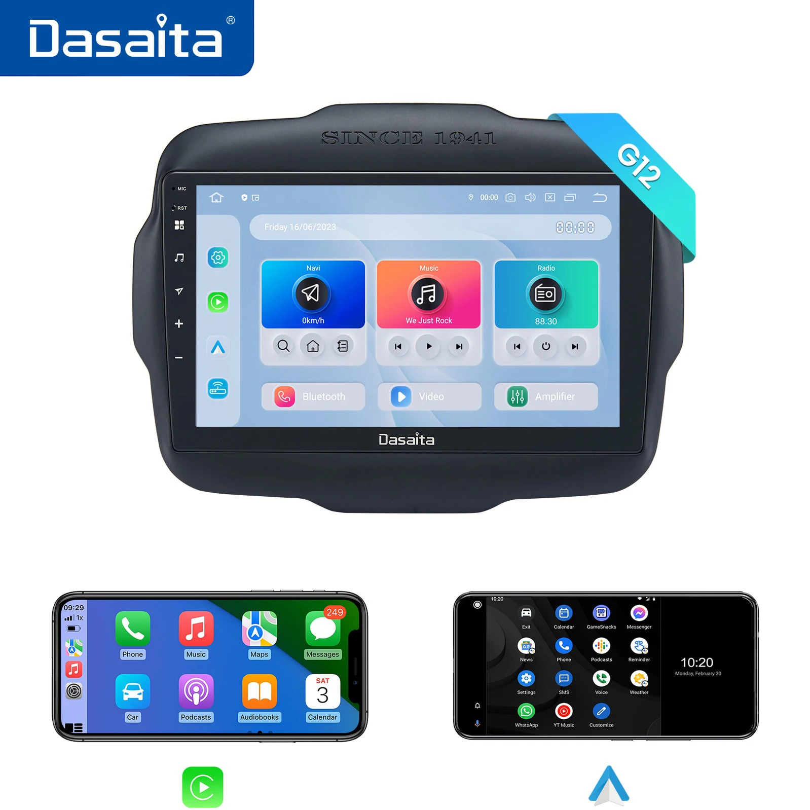 Dasaita for Jeep Renegade 2014 2013 2014 2015 2016 2017 2018 Qualcomm 665 9