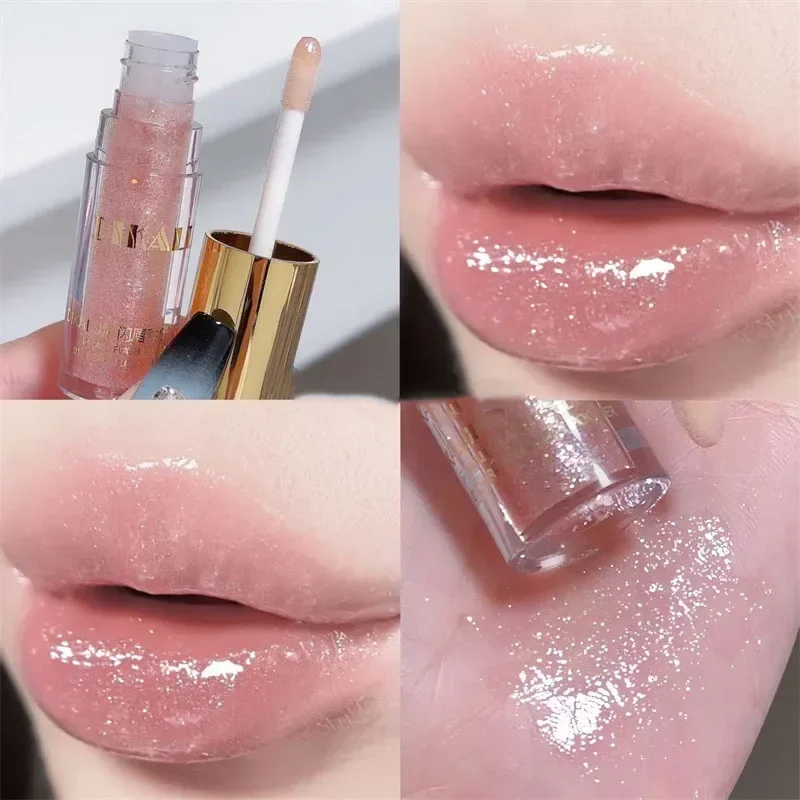 Moisturizing, Plump And Sparkling Lip Gloss, Water-glossy Mirror Lip Glaze, Moisturizing And Moisturizing Lip Oil For Pouty Lips