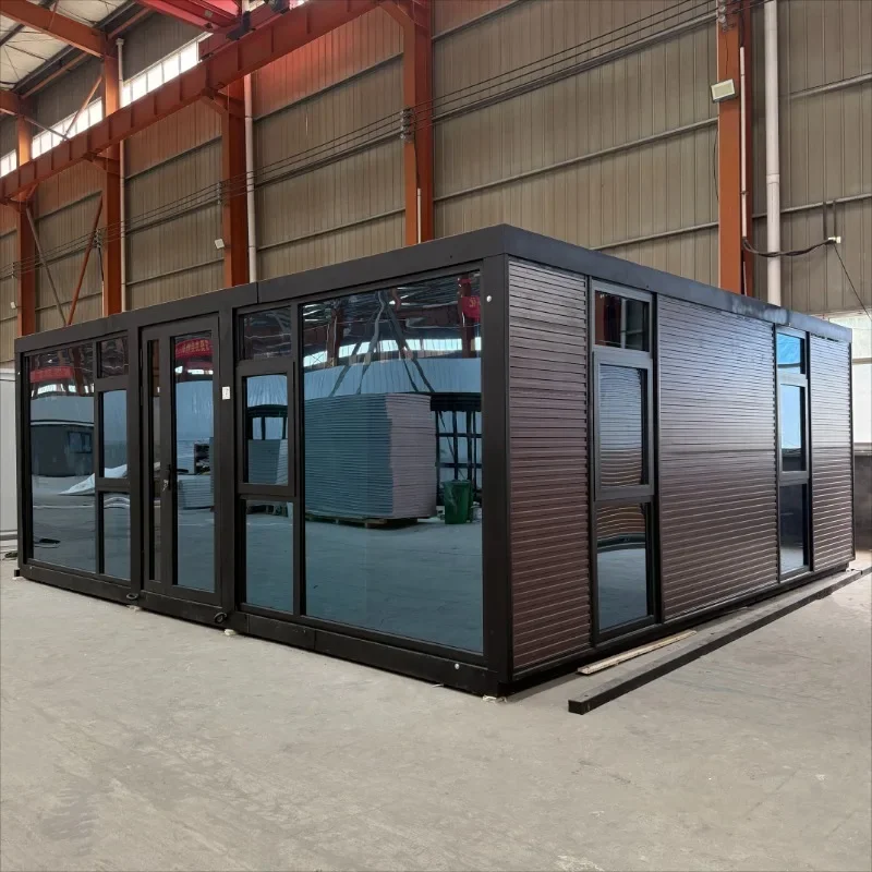 Expandable Container House Prefabricated Modular Home Tiny Living Cabin Portable Studio Glamping Pod Eco Tourism Resort Unit Hot