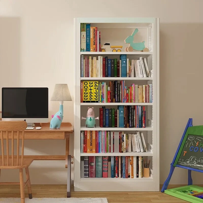 School simple steel bookshelf reading room bookstore multi-layer display shelf double-sided combination shelf library bookshelf