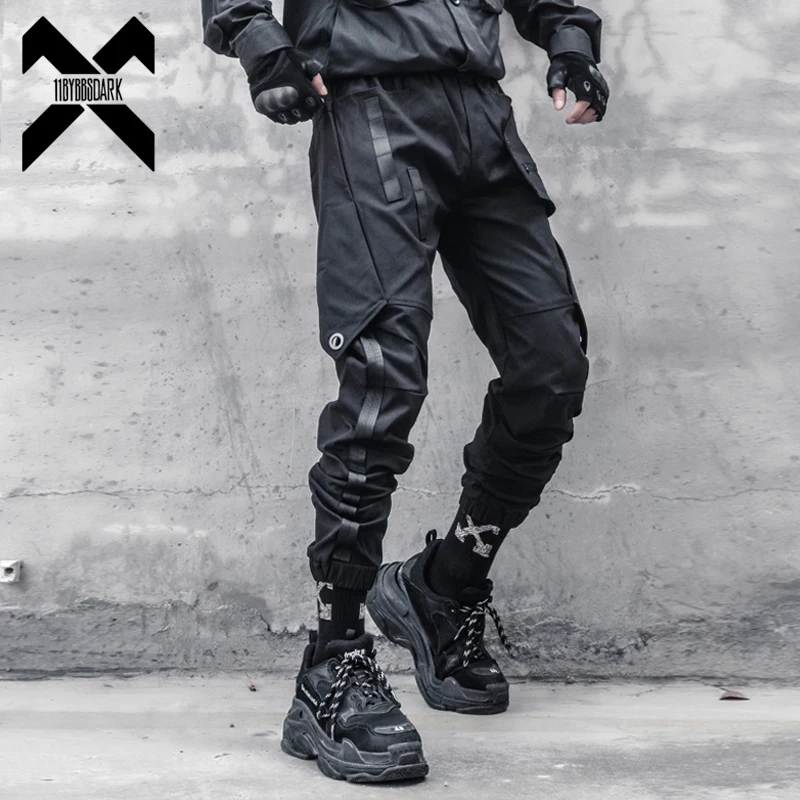 

Hip Hop Cargo Pants 2022 Autumn Tactical Irregular Patchwork Joggers Trousers for Men Elastic Waist Fahsion Harem Pants