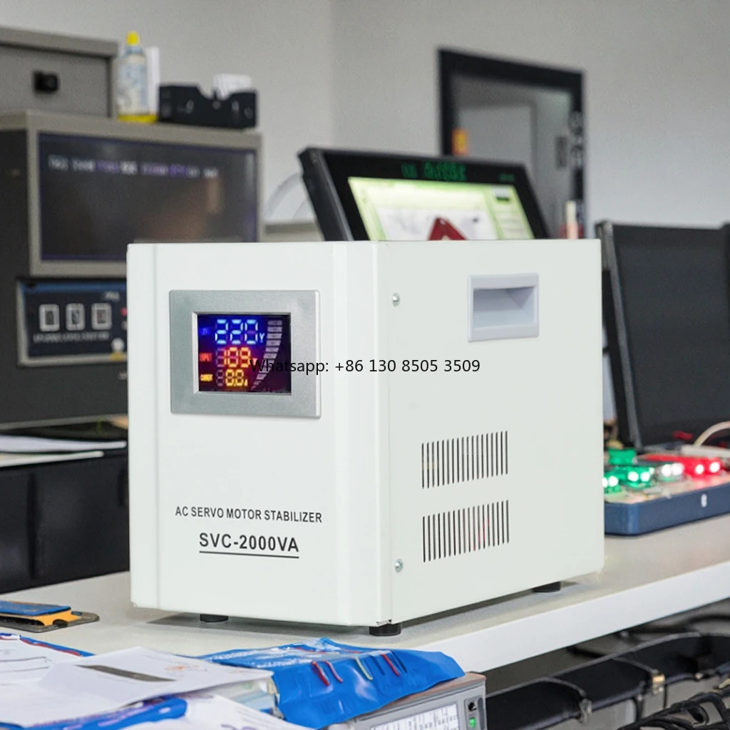 Wholesale SVC 2000W Stabilizer Voltage Regulator Smart Screen 100% Copper 220V Stable Voltage for Laboratory Use