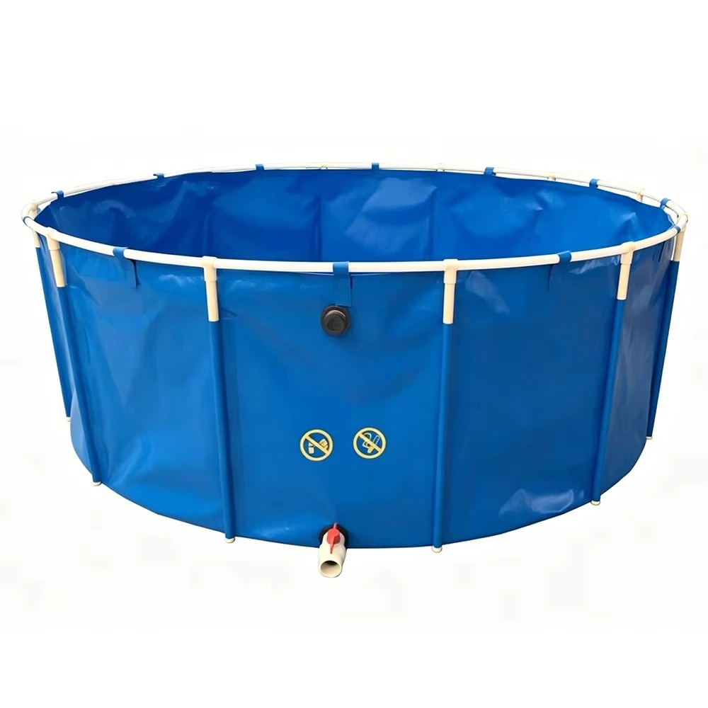 7000l, 5000l, 3000l Round or Square PVC Foldable Fish Pond/ Fish Pool for Fish Farm Breeding and Water Storage