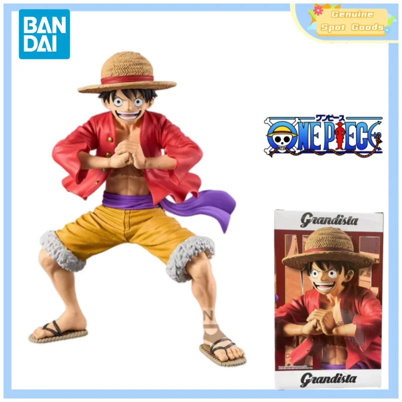 

Genuine Bandai ONE PIECE Grandista Luffy 2.0 Hug Up Squatting Anime Action Figures Model Collectible Gift for Toys Hobbies Kids