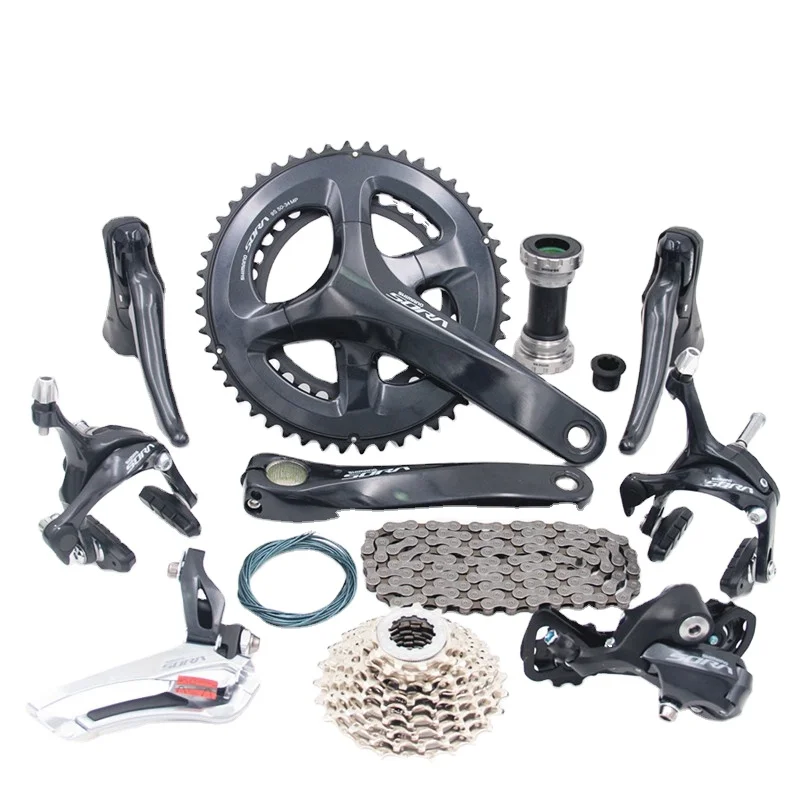 

SORA R3000 2x9s Groupset R3000 Crankset DUAL Shifter Front Rear Derailleur Cassette Sprocket HG53 Chain 2x9 Speed Set