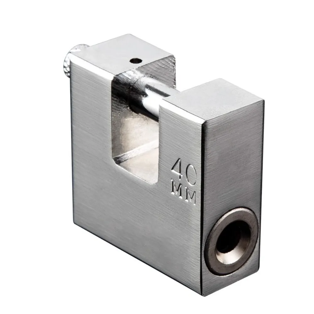 أقفال مفيدة من الفولاذ المقاوم للصدأ شديدة التحمل مضادة للقطع مع مفاتيح قفل مضاد للسرقة أقفال بوابة أمان مضادة للبروج #4