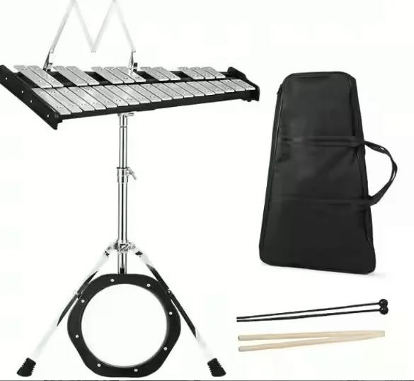 High Quality Custom Marching Glockenspiel Xylophone with 30 32 37 Notes Accessory Pack Professional Kids Percussion Instrument
