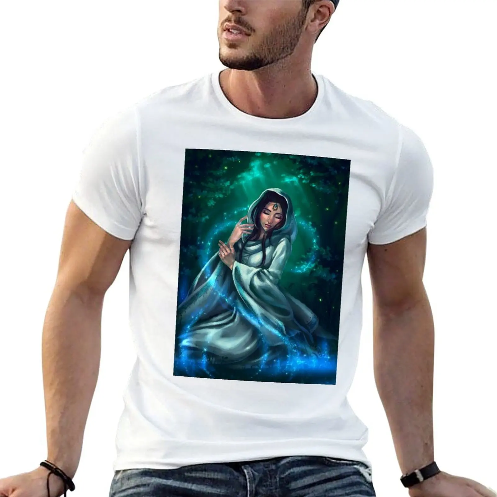 

Priestess of Light T-Shirt man t shirt designer men t shirt cotton 100% T-Shirt