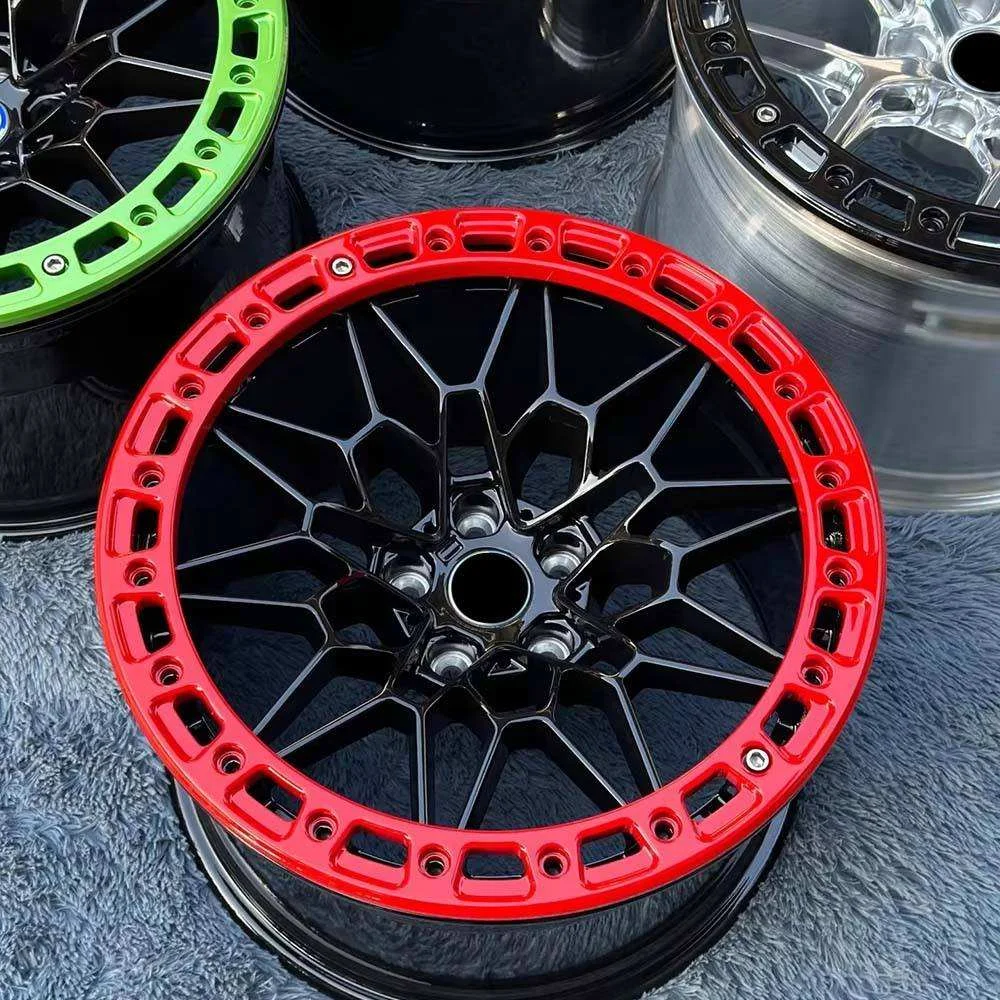 Hot-selling New Customized Forged Aluminum Alloy Racing Car Concave Wheel Anti-detachment Beadlock 5x130 4x100 15x10 30mm