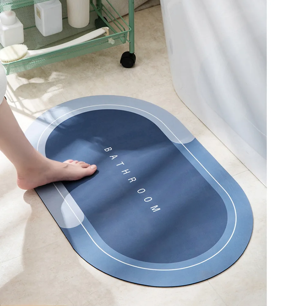 

Home bathroom absorbent floor mat home bathroom diatom mud non slip mat toilet carpet door mat bathroom foot mat
