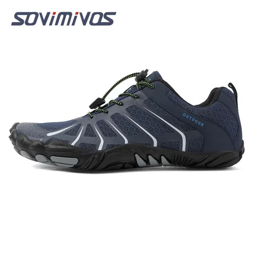 Imagen 2 del producto Zapatos para correr de montaña para hombre, zapatos deportivos ligeros sin caída descalzos, zapatos minimalistas antideslizantes para caminar al aire libre para mujer