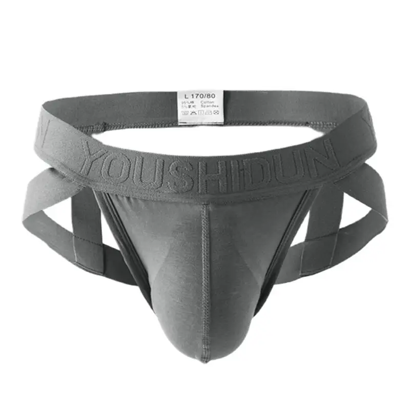 Ropa interior Sexy para hombre, tangas, suspensorio de algodón, calzoncillos para glúteos de rocío, Bondage, bragas dobles D, Tanga de lencería abierta