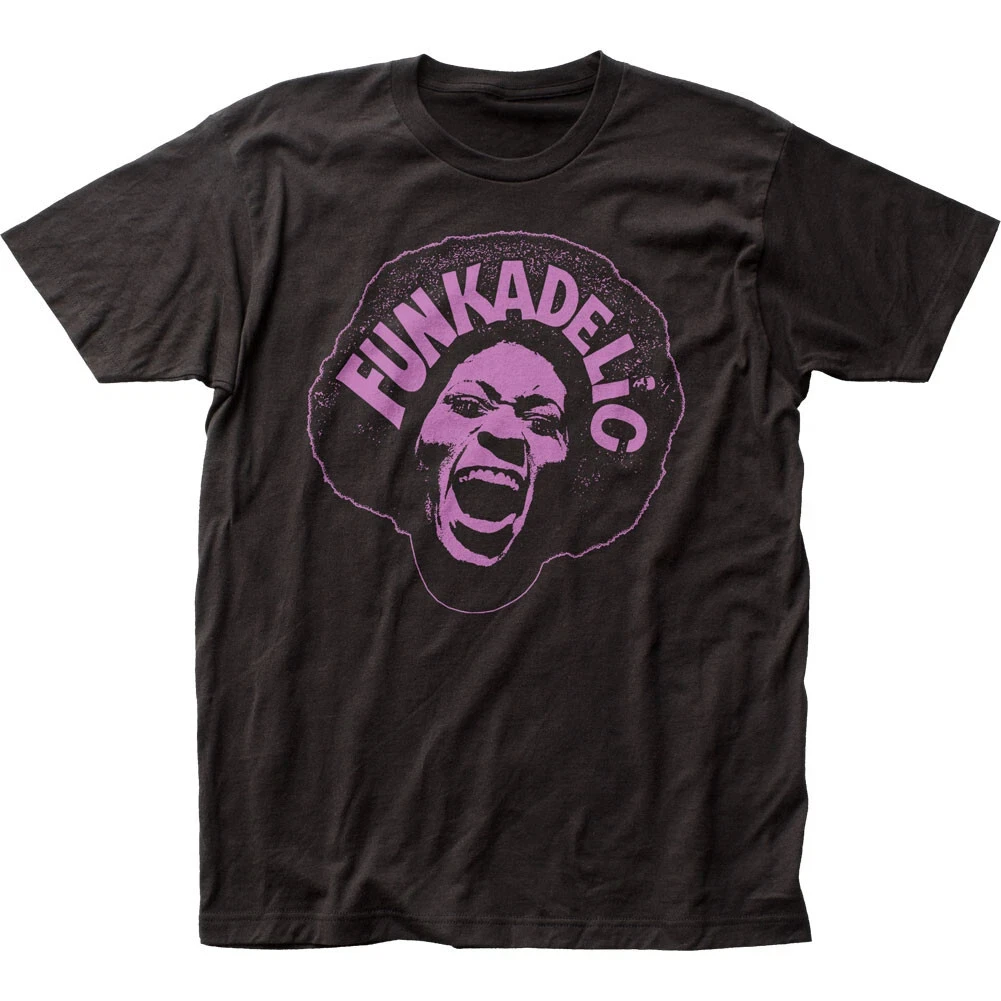 Funkadelic grito masculino t camisa rock and roll música clássico funk band t algodão preto de alta qualidade moda casual streetwear