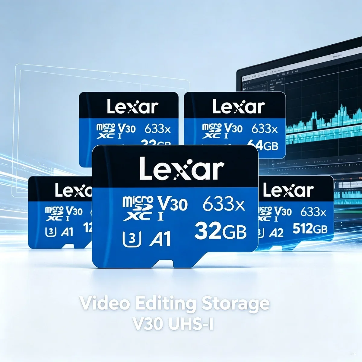 lexar-32gb-64gb-128gb-256gb-512gb-microsdhc-microsdxc-uhs-i-メモリカード-ブルーシリーズ-高性能-633x-マイクロsd-フラッシュ-tf-カード