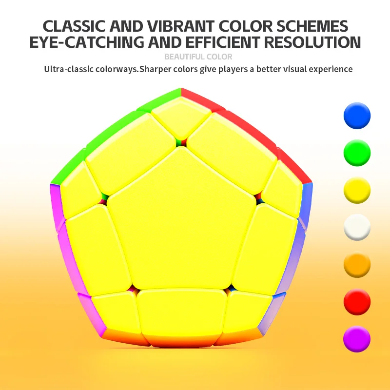 Shengshou Cubo a tre strati a sette assi Cubo di velocità magica a forma strana a 7 assi Senza adesivo Cubo magico professionale Giocattoli puzzle