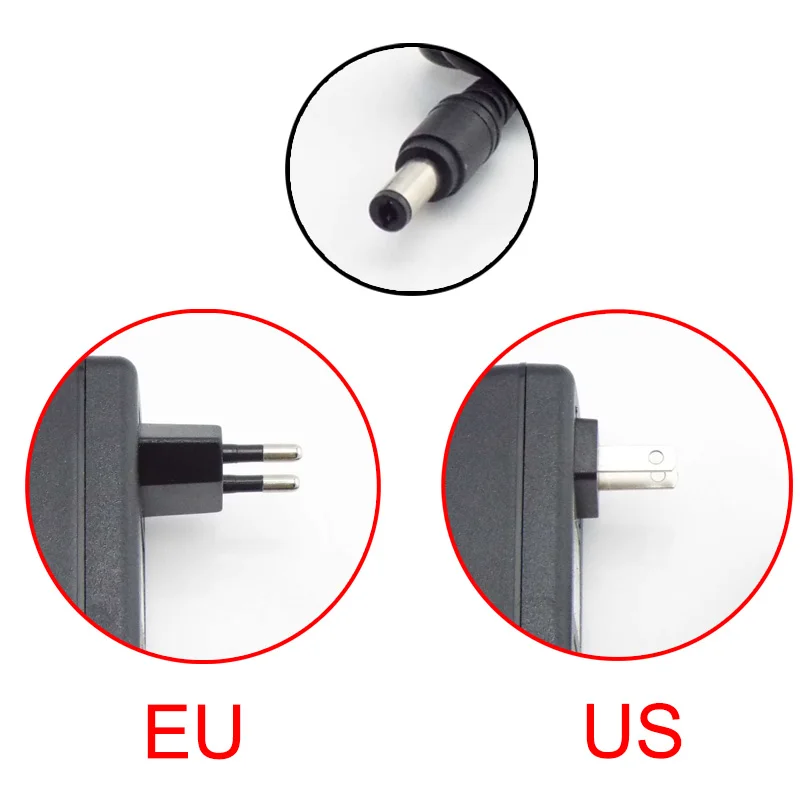 Ac 100V-240V Dc 1000ma Voeding Adapter Converter 12V 1a Voor Led Strip Licht Cctv Lader Schakelaar