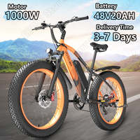 GOGOBEST GF600PLUS Electric Bicycle 1000W Powerful Motor 48V20AH Adult City Riding Electric Bike 26 inch Fat Tire Mountain Ebike