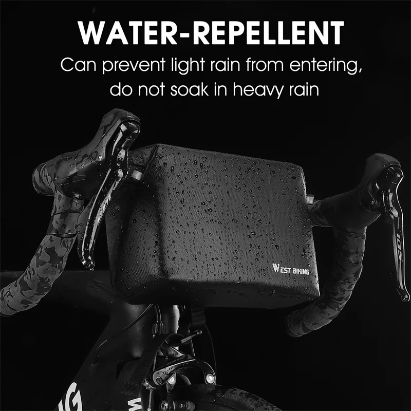 WEST BIKING Multifunctional Bike Handlebar Bag Electric Scooter Front Pocket Shoulder Chest Bag MTB Road Cycling Accessories