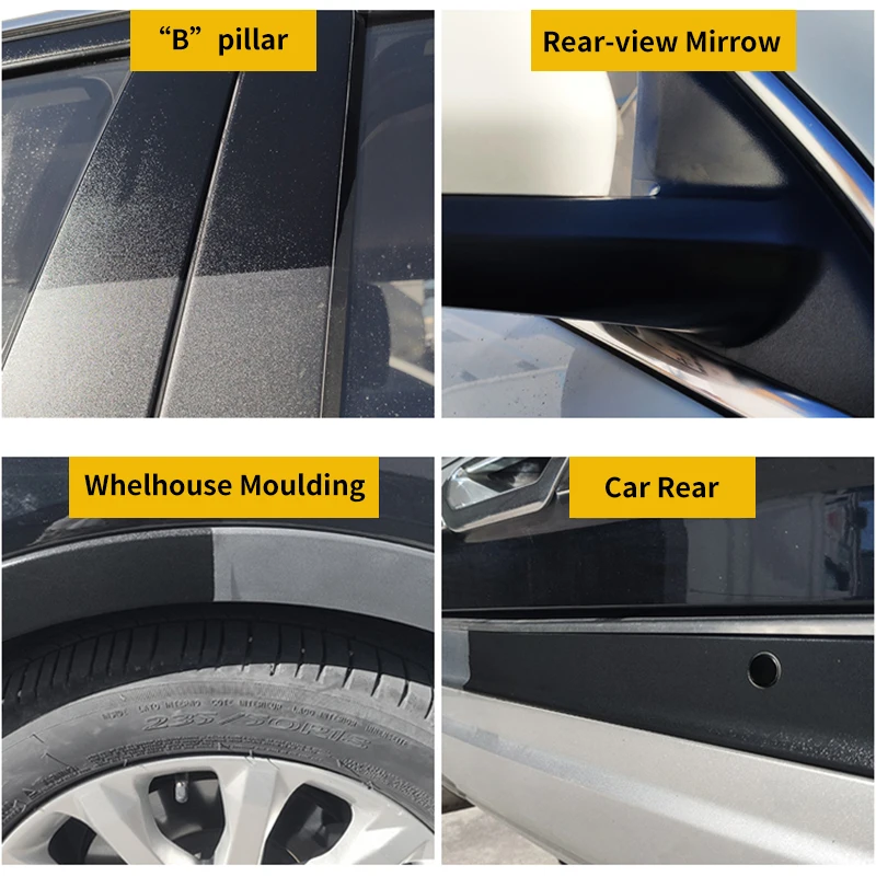 JB 24 Plastic Trim Long-lasting Restorer Back To Black Gloss Hydrophobic Coating For Auto Car Exterior Cleaning Renovator