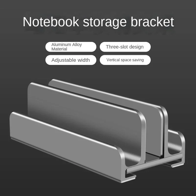 Vertical Laptop Stand Holder Foldable Aluminum Notebook Stand Laptop Tablet Stand Support for Macbook Air Pro PC 7-17 Inch