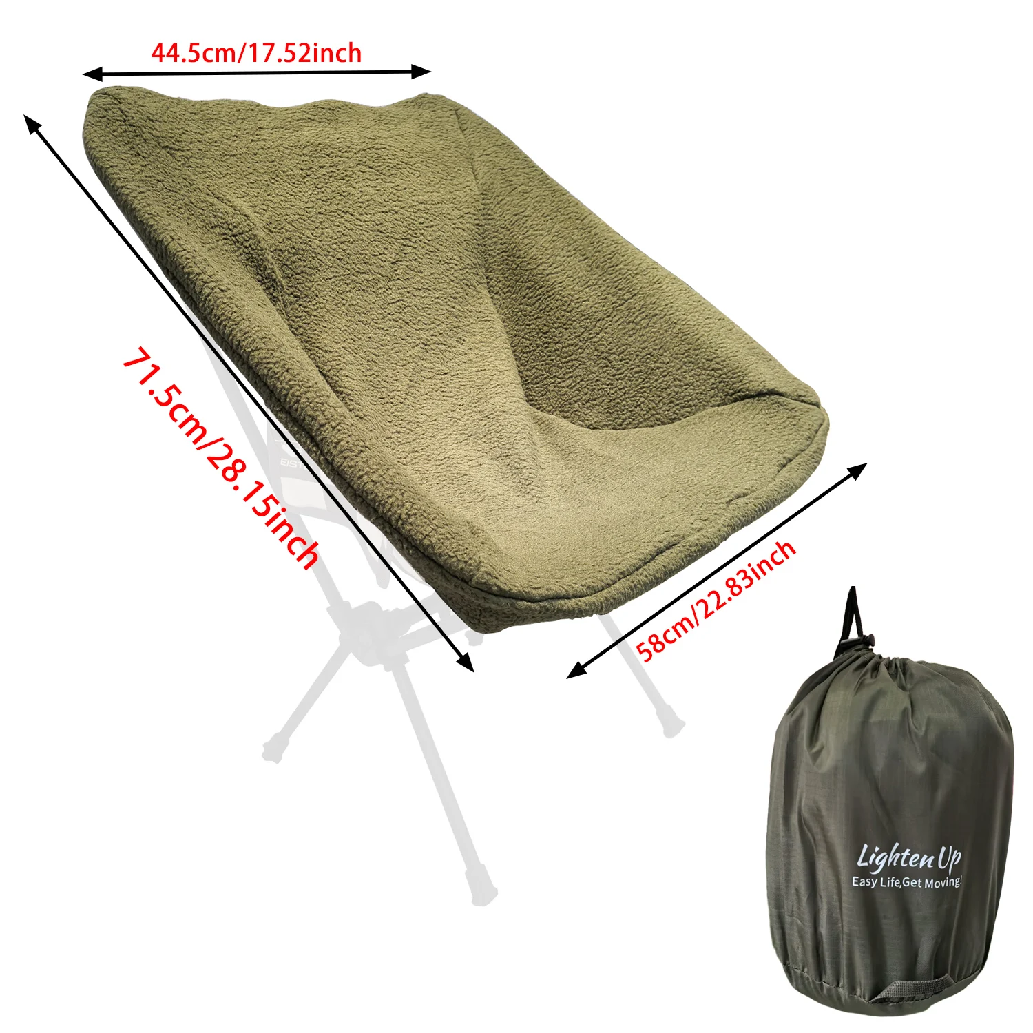 Outdoor-Thermo-Stuhlhüllen, faltbare, ultraleichte Camping-/Roadtrip-Ausrüstung für entspannte Freizeitaktivitäten. – Detail 8