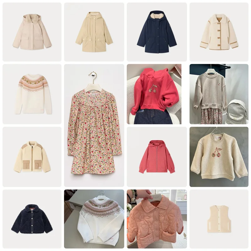 Pre-sale(ship November) 2026 New BP Down Coat Kids Set Boys Coat Clothes Girls Party Dress Children Clothes Baby Boys Sweatshirt
