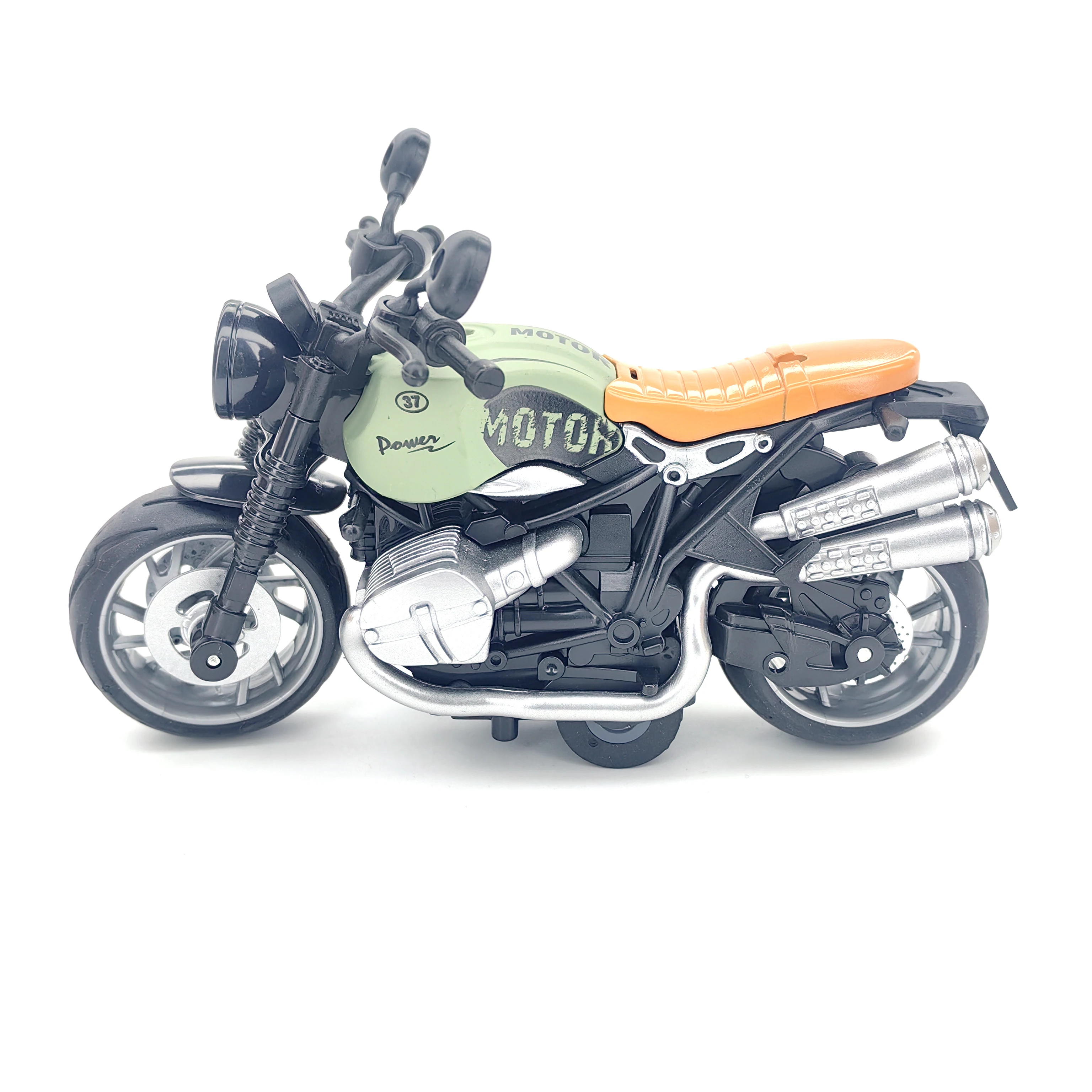 Jouets de moto pour garçons: voitures de course modèle de Locomotive en alliage simulé, voitures jouets à tirer pour enfants