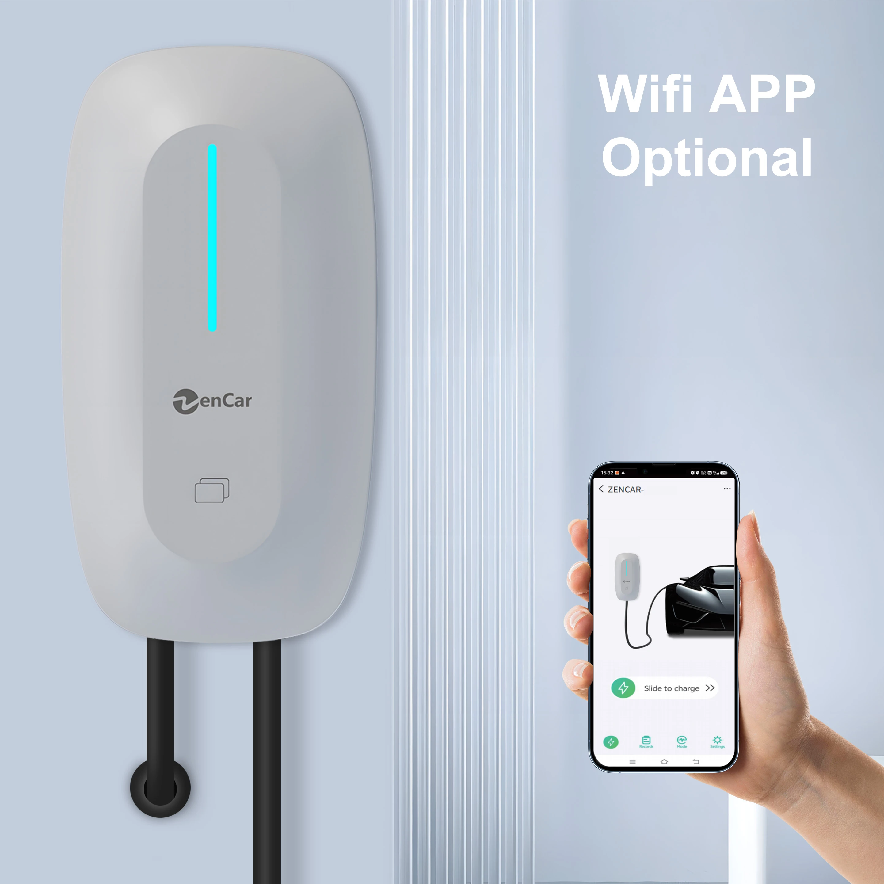 New Fast 32A 7kW Electric Vehicle Car Charging Station 230V EV Charger Wallbox With WIFI Optional IEC62196-2 Type 2 Connector