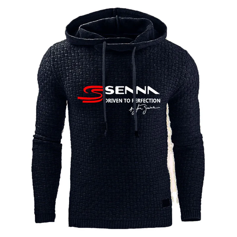 Autumn Ayrton Senna Fashion hoodie Men Retro Harajuku Solid Color hoodie High Street Hoodie sweatshirt Casual Loose pullover