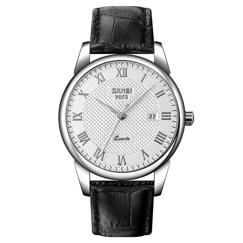 SKMEI 9058 Business Quartz Men Wristwatches Waterproof Date 