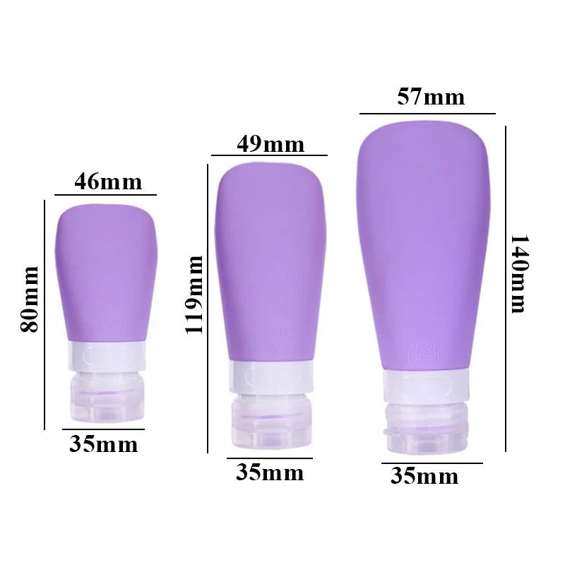 Nordic Syle Travel Refillable Bottle Kit Portable Essence Shampoo Shower Gel Bottles Container Can Carry On The Plane 38/60/90ml