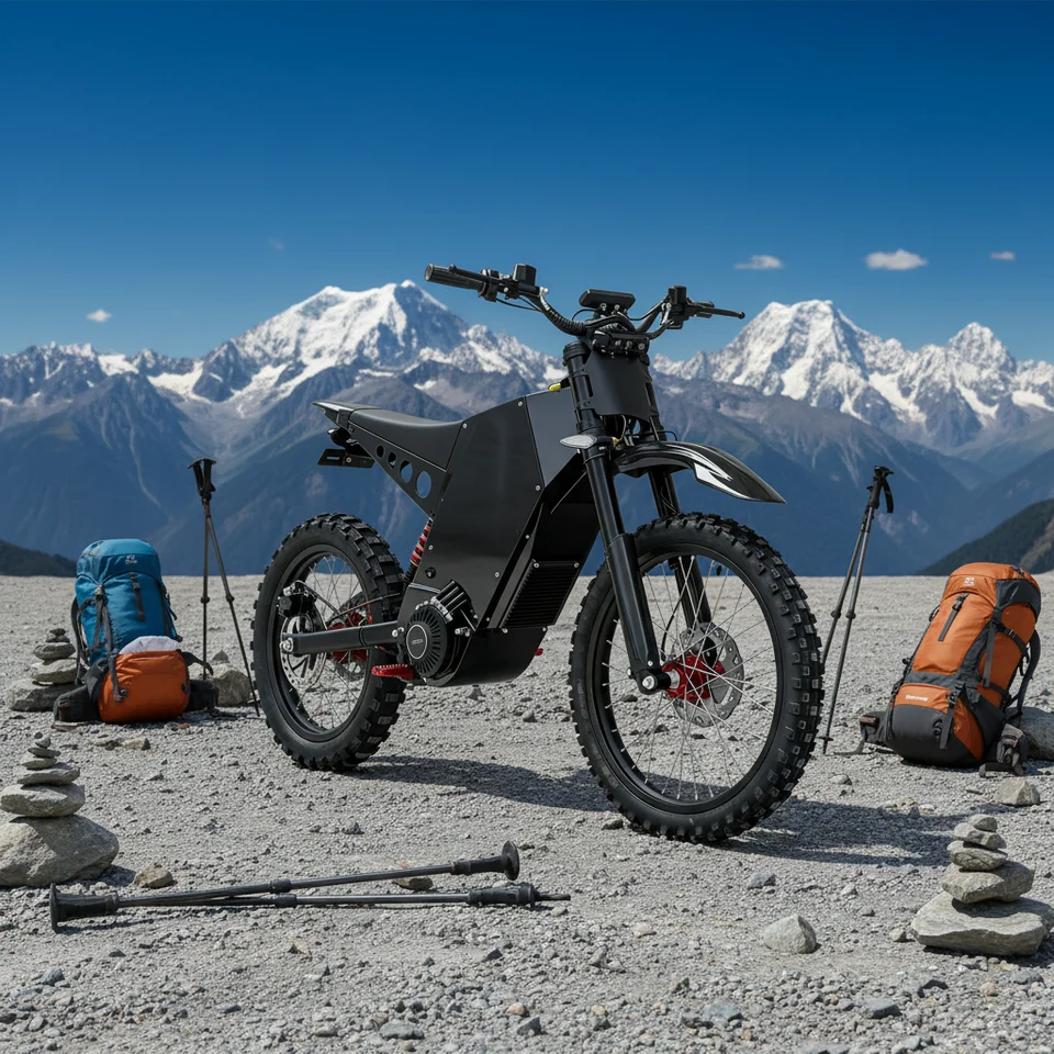 -X30 New 22000W Mountain E-Bike High-performance 72V75Ah Off-road Equipped 21-inch Wide Tires 130-150km/h 200-220KM Range image 2