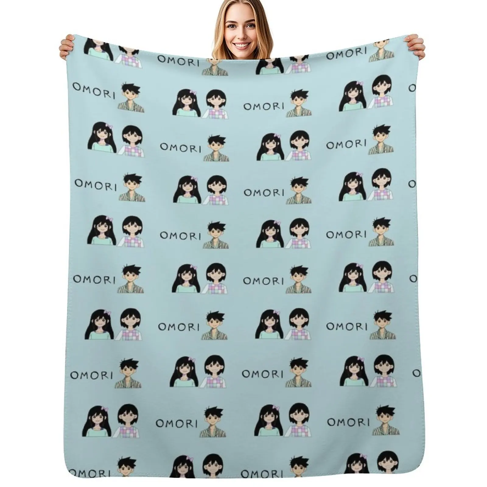 

Omori set Throw Blanket Breathable Lightweight Blanket for Adults Kids